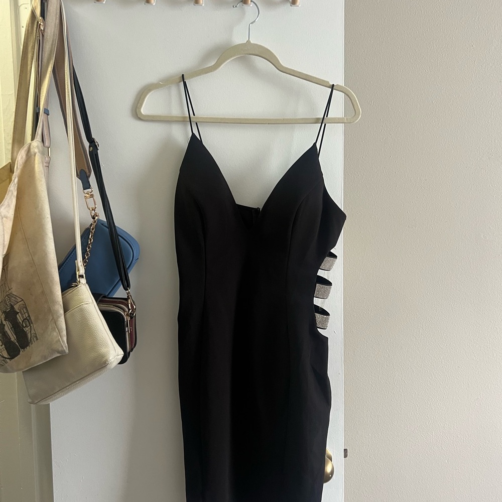 Windsor Black and White Bodycon Cocktail Dress